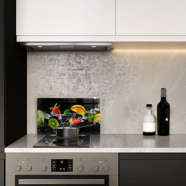 Steklena podloga za rezanje Sadje v vodi