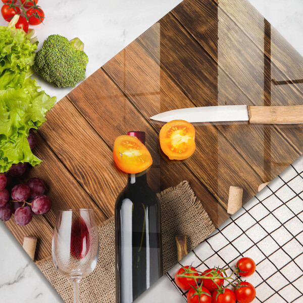 Steklena podloga za rezanje Steklenica rdečega vina