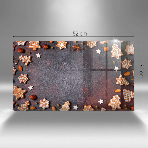 Steklena podloga za rezanje Medenjakov božič