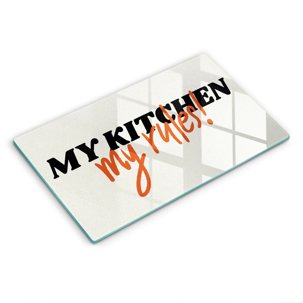 Steklena podloga za rezanje My kitchen my rules