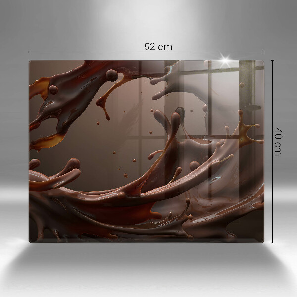 Steklena podloga za rezanje Tekoča čokolada