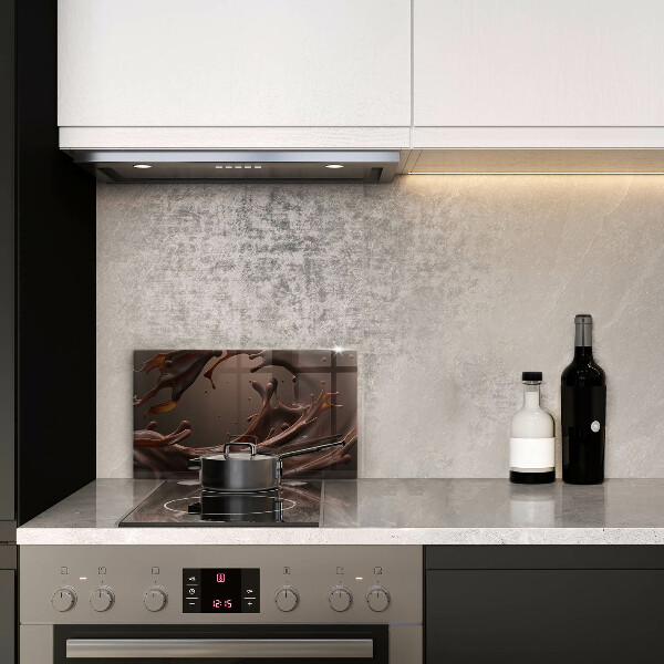 Steklena podloga za rezanje Tekoča čokolada