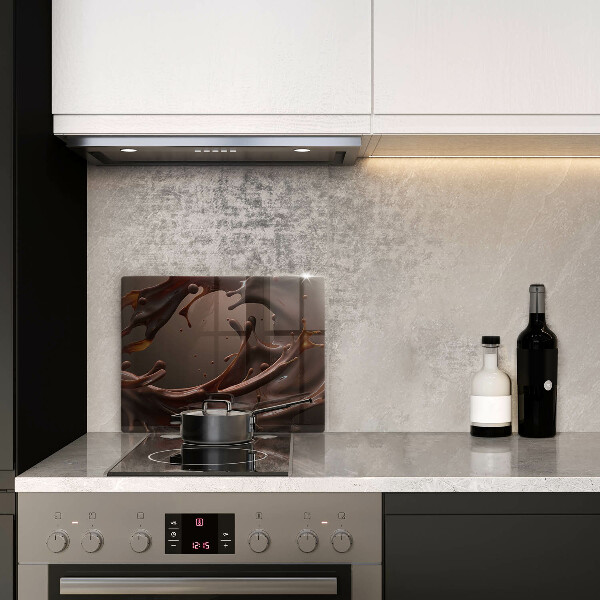 Steklena podloga za rezanje Tekoča čokolada