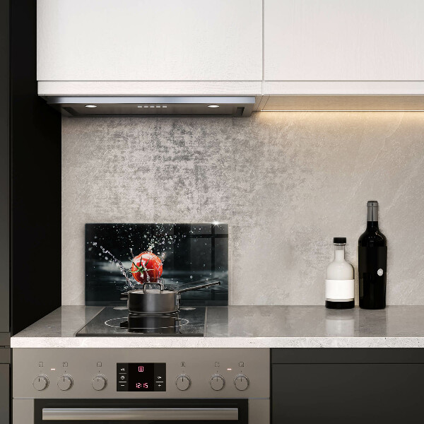 Steklena podloga za rezanje Paradižnik v vodi