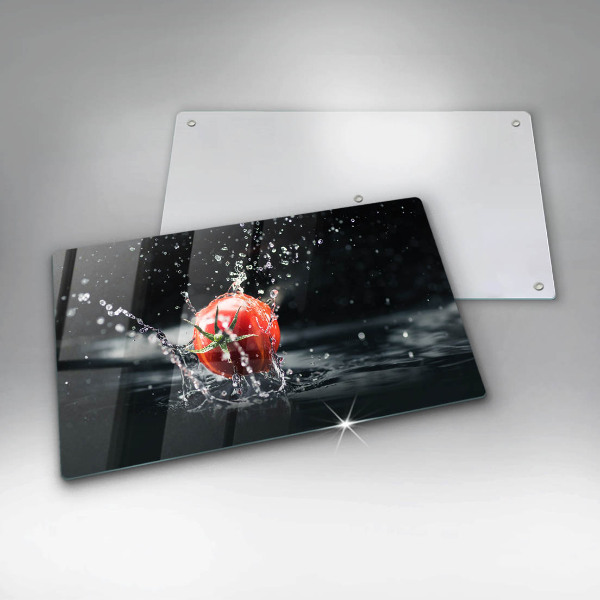 Steklena podloga za rezanje Paradižnik v vodi