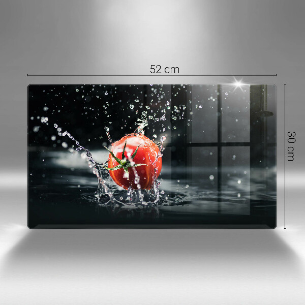 Steklena podloga za rezanje Paradižnik v vodi