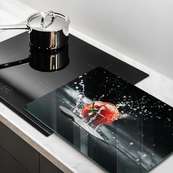 Steklena podloga za rezanje Paradižnik v vodi