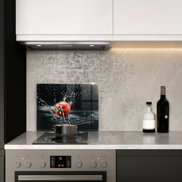 Steklena podloga za rezanje Paradižnik v vodi