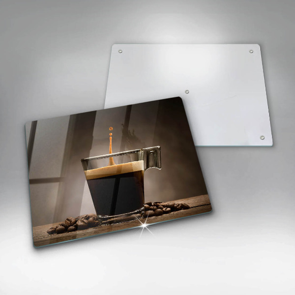 Steklena podloga za rezanje Steklo in kavna zrna