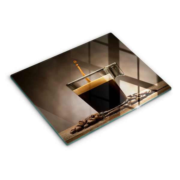 Steklena podloga za rezanje Steklo in kavna zrna