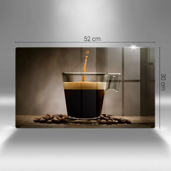 Steklena podloga za rezanje Steklo in kavna zrna