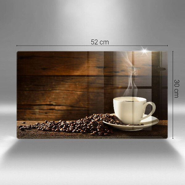 Steklena podloga za rezanje Lesena skodelica za kavo