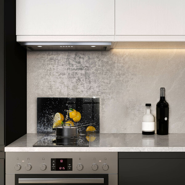 Steklena podloga za rezanje Sočno sadje limone