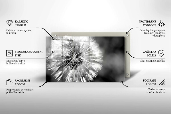Steklena podloga za rezanje Nežen regrat