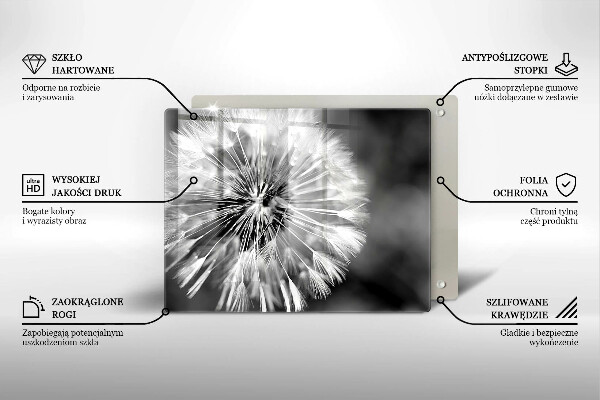 Steklena podloga za rezanje Nežen regrat
