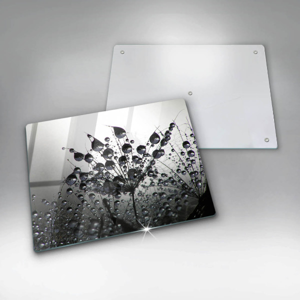 Steklena podloga za rezanje Regrat in rosa