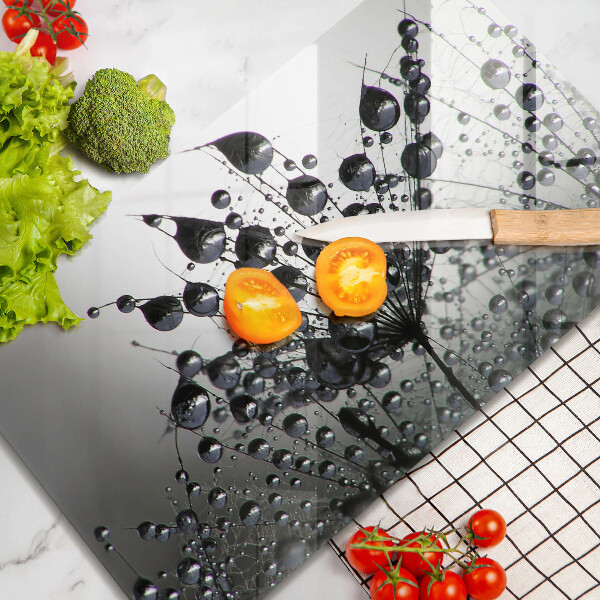 Steklena podloga za rezanje Regrat in rosa