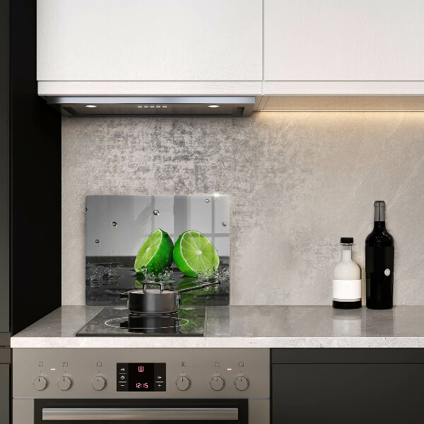 Steklena podloga za rezanje Sočne limete in voda