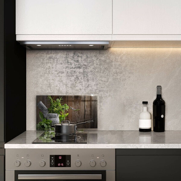 Steklena podloga za rezanje Sadi zelišča in les