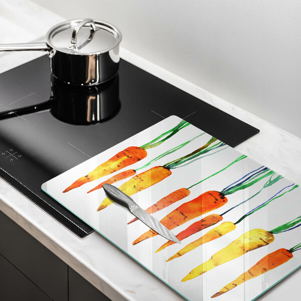 Steklena podloga za rezanje Ilustracija korenčka