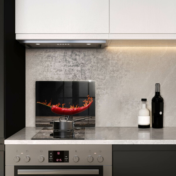 Steklena podloga za rezanje Pekoča čili paprika