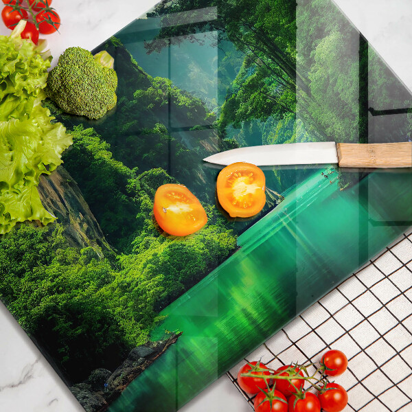 Steklena podloga za rezanje Lagunska pokrajina