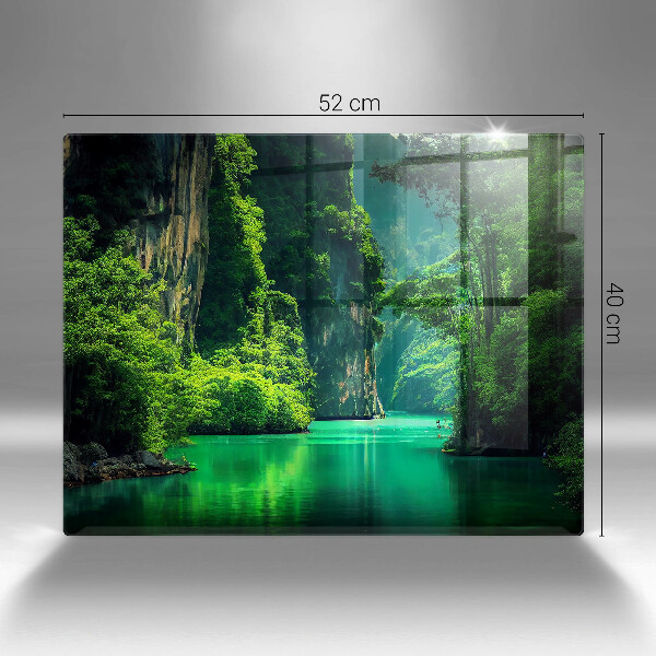 Steklena podloga za rezanje Lagunska pokrajina