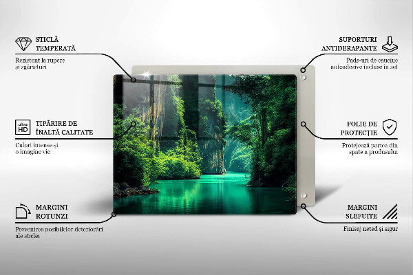 Steklena podloga za rezanje Lagunska pokrajina