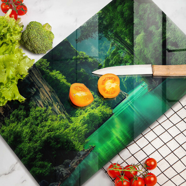 Steklena podloga za rezanje Lagunska pokrajina