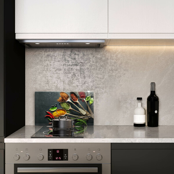 Steklena podloga za rezanje Kuhinjske žlice začimb