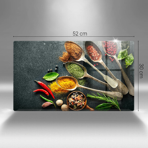 Steklena podloga za rezanje Kuhinjske žlice začimb