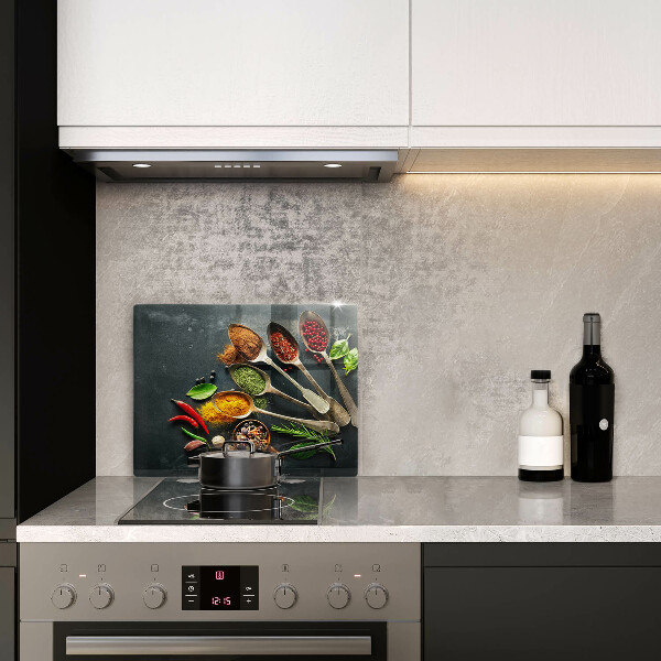 Steklena podloga za rezanje Kuhinjske žlice začimb