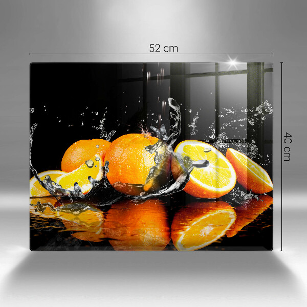 Steklena podloga za rezanje Sočno oranžno sadje