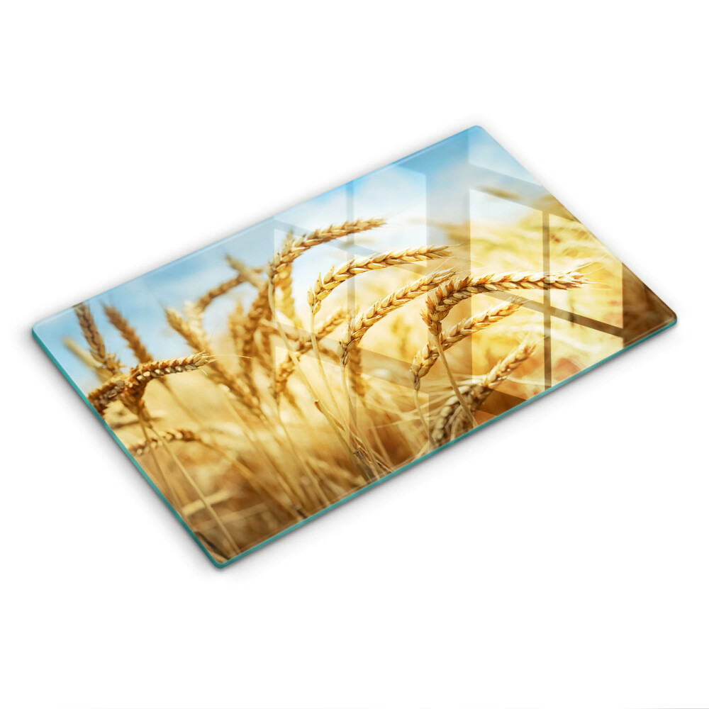 Steklena podloga za rezanje Klasje žit na polju