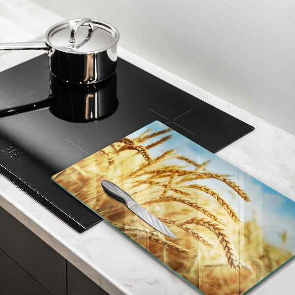 Steklena podloga za rezanje Klasje žit na polju