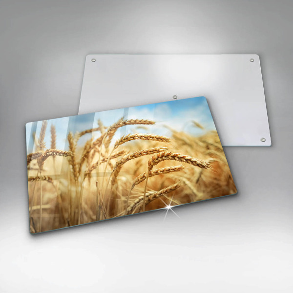 Steklena podloga za rezanje Klasje žit na polju