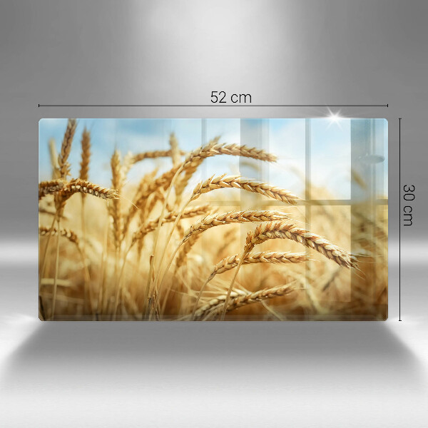 Steklena podloga za rezanje Klasje žit na polju