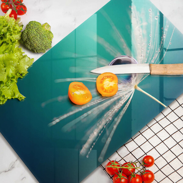 Steklena podloga za rezanje Rosa na regratu