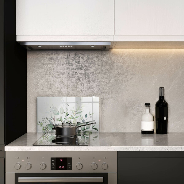 Steklena podloga za rezanje Akvarelne rastline