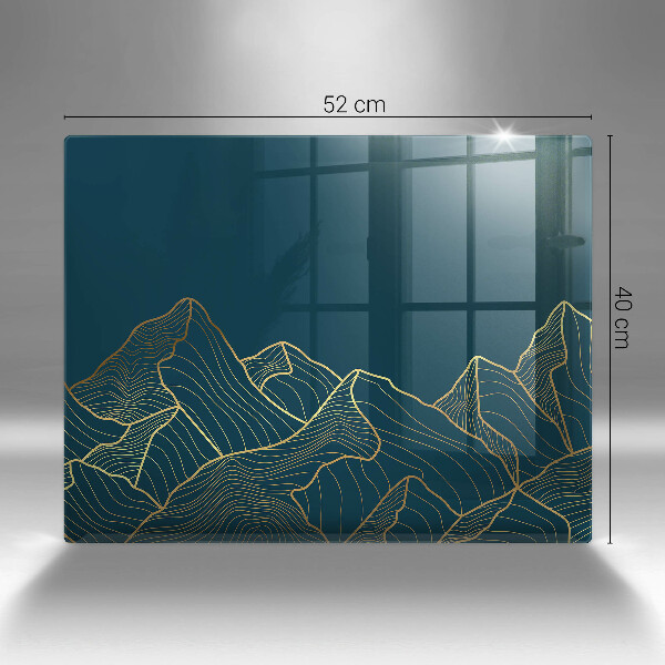 Steklena podloga za rezanje Abstraktne gore