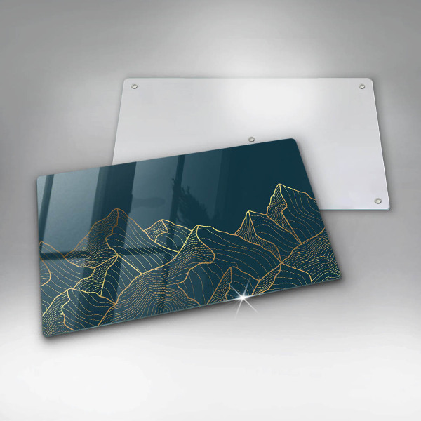 Steklena podloga za rezanje Abstraktne gore