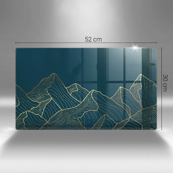 Steklena podloga za rezanje Abstraktne gore