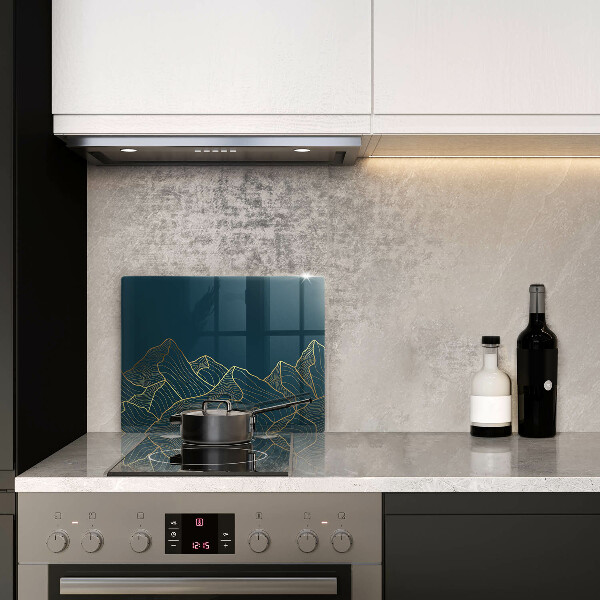 Steklena podloga za rezanje Abstraktne gore