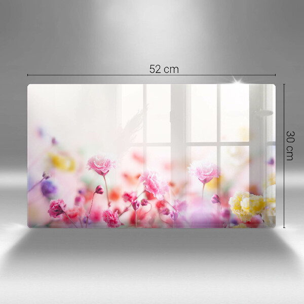 Steklena podloga za rezanje Cvetlični travnik