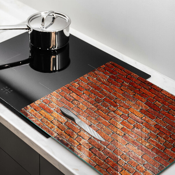 Steklena podloga za rezanje Stena iz opečne stene