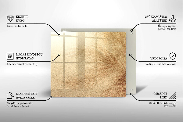 Steklena podloga za rezanje Počitnice na peščeni plaži