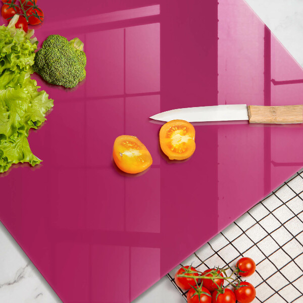 Steklena podloga za rezanje Roza barva