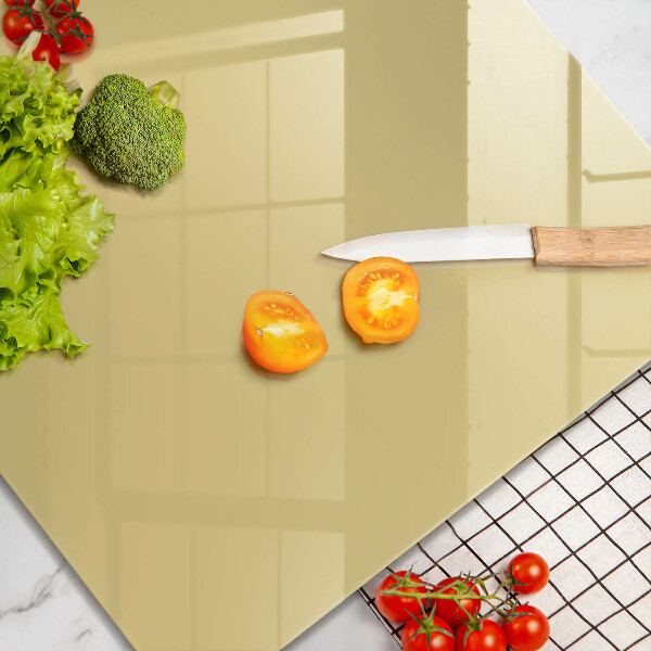 Steklena podloga za rezanje Rumena