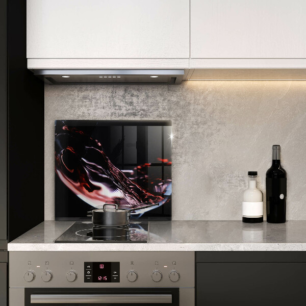 Steklena podloga za rezanje Kozarec rdečega vina