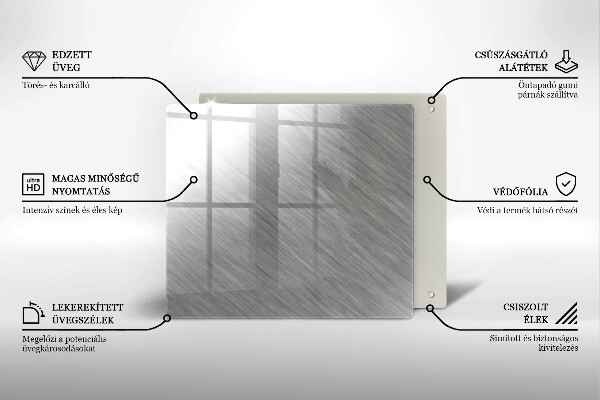 Steklena podloga za rezanje Kovinska tekstura ozadja